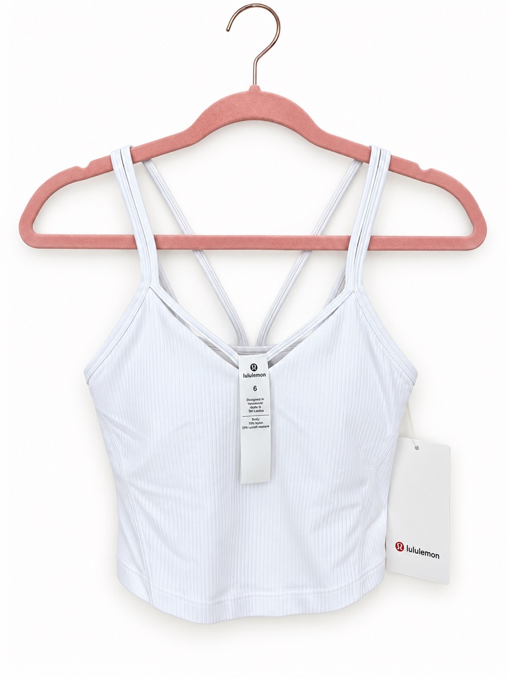 New Lulu Tank Crop Top - Unbranded